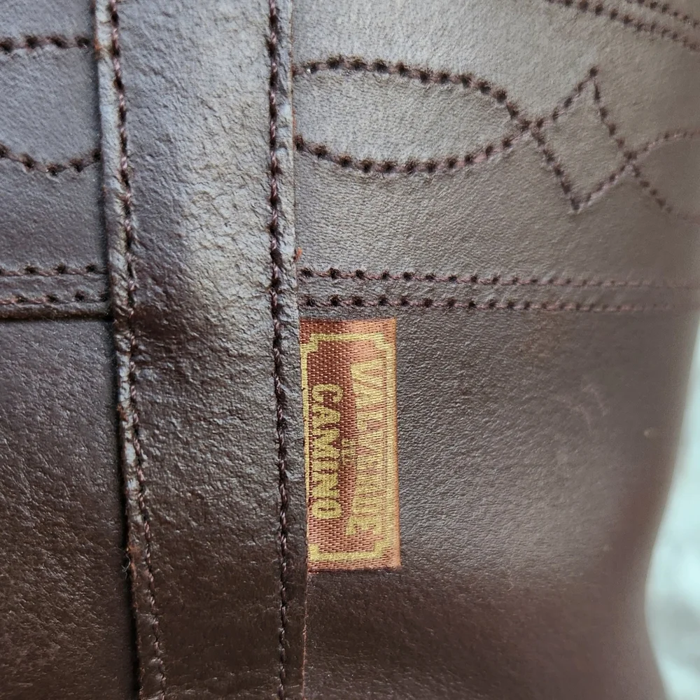El Estribo Spanish "Camperos" Riding Boots Brown Leather | Women's Size 39, 8 US - Picture 4 of 15